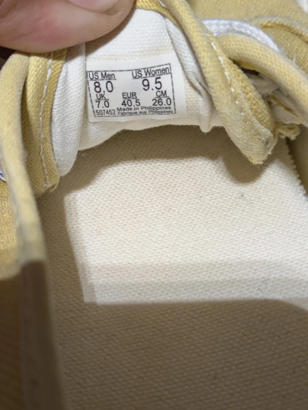 Vans Vault Yellow Canvas Low-Top Sneakers